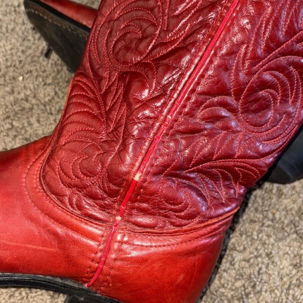 Rare Vintage Acme Women’s Cowgirl Boots Size US 6.5 as is